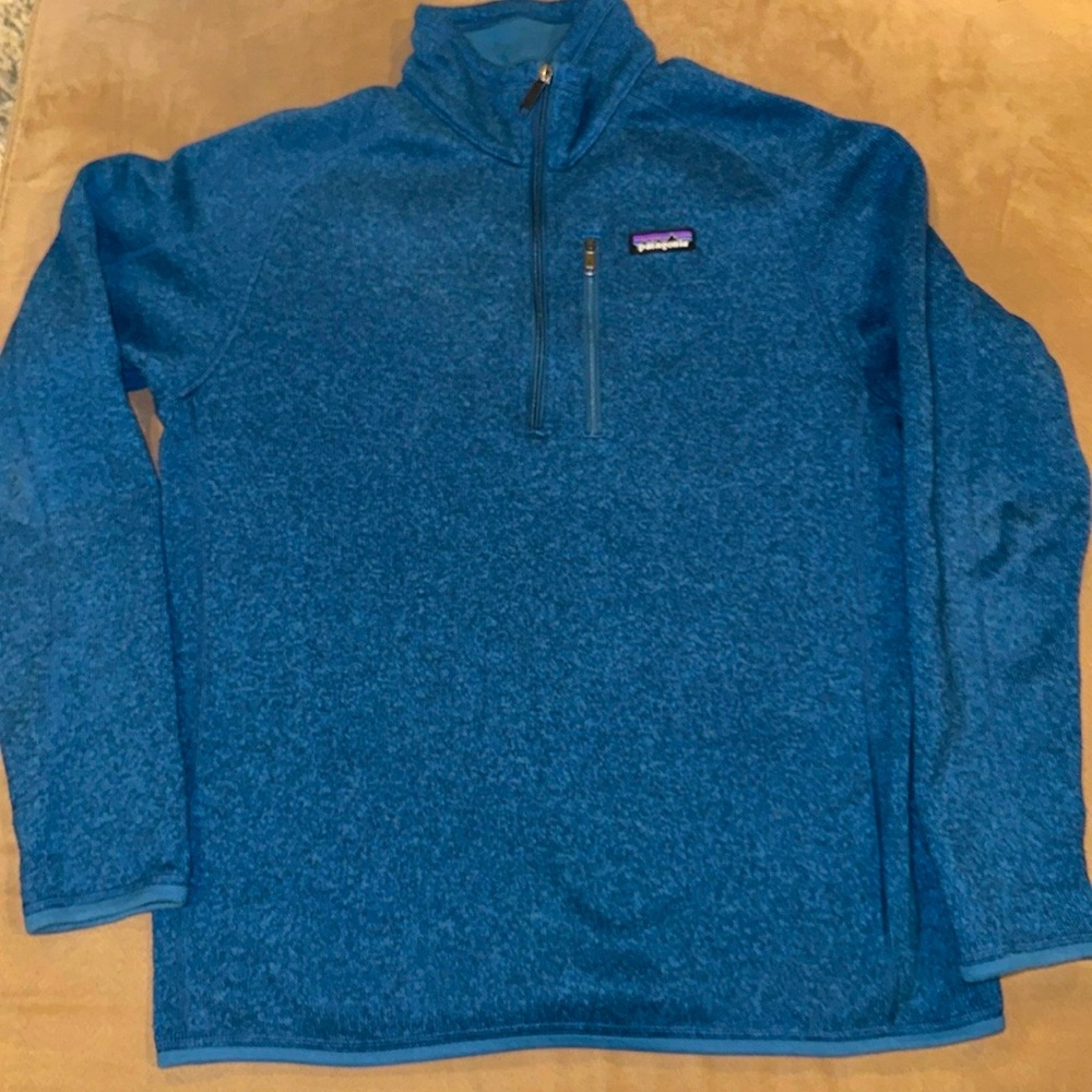 Patagonia Men’s Blue Sweater Half-Zip Pullover